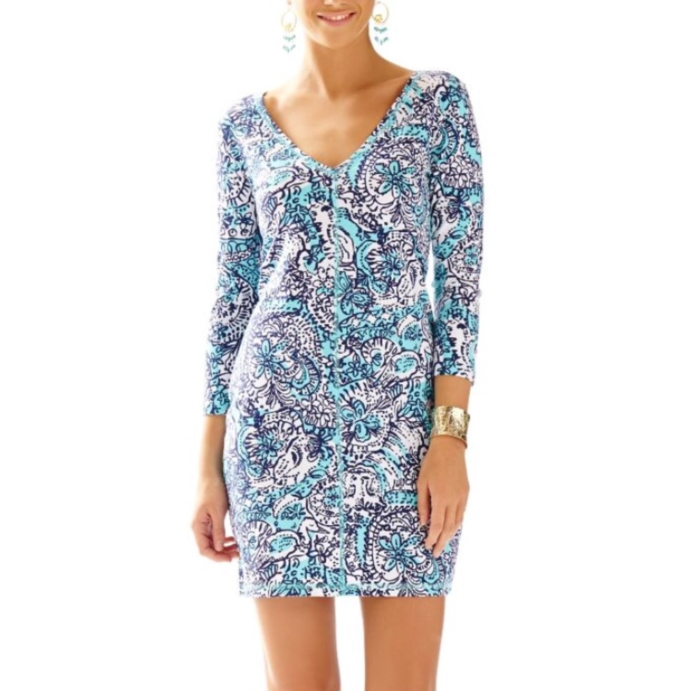 Lilly Pulitzer NWOT fitted vneck dress